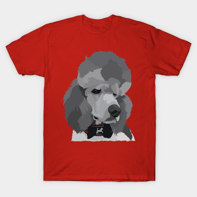 Poodle dog T-Shirt by Dilectum